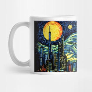 Dallas Texas Skyline Rhapsody Skyline Mug